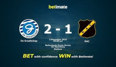 De Graafschap vs NAC ennustus, kertoimet ja vedonlyöntivinkit 3.11.2023