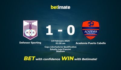 Defensor Sporting vs Academia Puerto Cabello -ennusteet, kertoimet ja vedonlyöntivinkit 14.02.2024