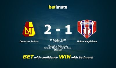 Deportes Tolima vs Union Magdalena -ennuste, kertoimet ja vedonlyöntivinkit 25.10.2023