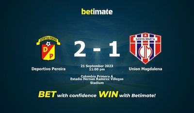 Deportivo Pereira vs Union Magdalena -ennuste, kertoimet ja vedonlyöntivinkit 21.09.2023