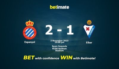 Espanyol vs Eibar ennustus, kertoimet ja vedonlyöntivinkit 3.11.2023