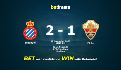 Espanyol vs Elche Prediction, kertoimet ja vedonlyöntivinkit 18.11.2023