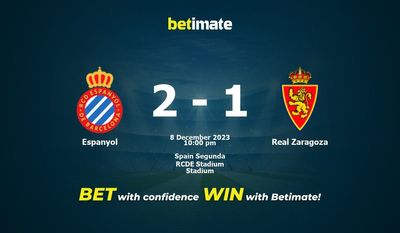 Espanyol vs Real Zaragoza -ennusteet, kertoimet ja vedonlyöntivinkit 8.12.2023
