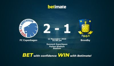 FC Copenhagen vs Brondby Prediction, kertoimet ja vedonlyöntivinkit 12.11.2023