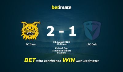 FC Ilves vs AC Oulu Ennuste, kertoimet ja vedonlyöntivinkit 23.8.2023