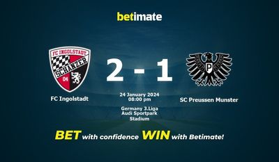 FC Ingolstadt vs SC Preussen Munster Ennuste, kertoimet ja vedonlyöntivinkit 24.01.2024