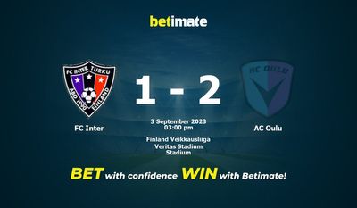 FC Inter vs AC Oulu Ennuste, kertoimet ja vedonlyöntivinkit 03.09.2023