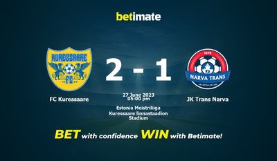 FC Kuressaare vs JK Trans Narva Ennuste, kertoimet ja vedonlyöntivinkit 27.06.2023