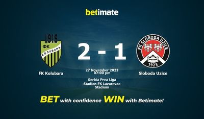FK Kolubara vs Sloboda Uzice Ennustus, kertoimet ja vedonlyöntivinkit 27.11.2023