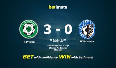 FK Pribram vs SK Prostejov Ennuste, kertoimet ja vedonlyöntivinkit 20.10.2023
