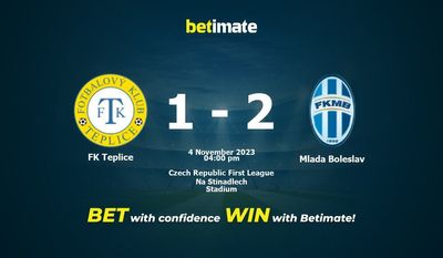 FK Teplice vs Mlada Boleslav Ennuste, kertoimet ja vedonlyöntivinkit 4.11.2023