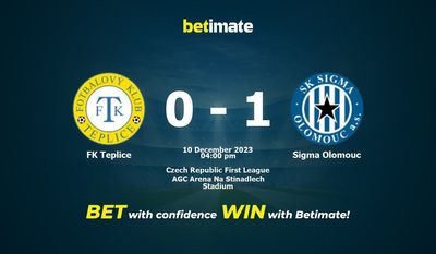 FK Teplice vs Sigma Olomouc Ennustus, kertoimet ja vedonlyöntivinkit 10.12.2023