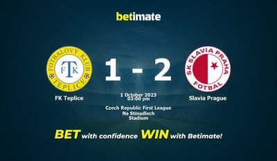 FK Teplice vs Slavia Prague -ennuste, kertoimet ja vedonlyöntivinkit 1.10.2023
