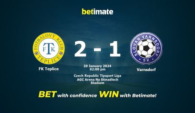 FK Teplice vs Varnsdorf Ennuste, kertoimet ja vedonlyöntivinkit 20.1.2024