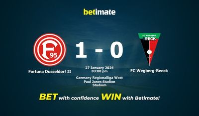 Fortuna Dusseldorf II vs FC Wegberg-Beeck Ennustus, kertoimet ja vedonlyöntivinkit 27.01.2024
