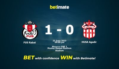 FUS Rabat vs HUSA Agadir Ennuste, kertoimet ja vedonlyöntivinkit 23.6.2023