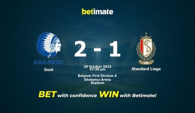 Gent vs Standard Liege -ennuste, kertoimet ja vedonlyöntivinkit 29.10.2023