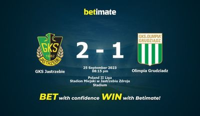 GKS Jastrzebie vs Olimpia Grudziadz Ennuste, kertoimet ja vedonlyöntivinkit 25.09.2023