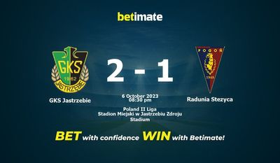 GKS Jastrzebie vs Radunia Stezyca Ennuste, kertoimet ja vedonlyöntivinkit 6.10.2023