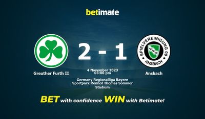 Greuther Furth II vs Ansbach -ennuste, kertoimet ja vedonlyöntivinkit 4.11.2023