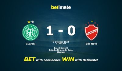 Guarani vs Vila Nova -ennuste, kertoimet ja vedonlyöntivinkit 7.10.2023