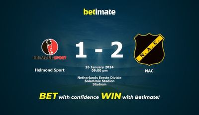 Helmond Sport vs NAC Ennuste, kertoimet ja vedonlyöntivinkit 26.01.2024