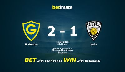 IF Gnistan vs KaPa -ennuste, kertoimet ja vedonlyöntivinkit 02.07.2023