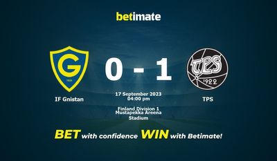 IF Gnistan vs TPS ennustus, kertoimet ja vedonlyöntivinkit 17.09.2023