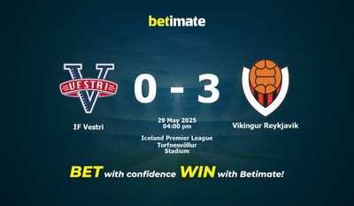 IF Vestri vs Vikingur Reykjavik -ennustus, kertoimet ja vedonlyöntivinkit 29.5.2025