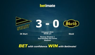 IK Start vs Skeid Prediction, kertoimet ja vedonlyöntivinkit 09.08.2023