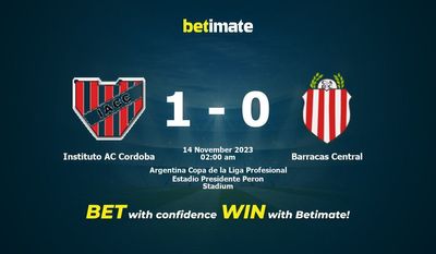 Instituto AC Cordoba vs Barracas Central Prediction, kertoimet ja vedonlyöntivinkit 14.11.2023