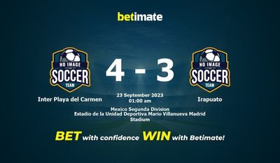 Inter Playa del Carmen vs Irapuato -ennusteet, kertoimet ja vedonlyöntivinkit 22.09.2023