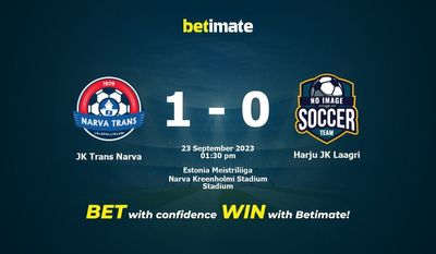 JK Trans Narva vs Harju JK Laagri -ennuste, kertoimet ja vedonlyöntivinkit 23.09.2023