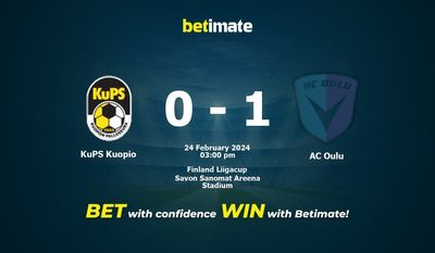 KuPS Kuopio vs AC Oulu Ennuste, kertoimet ja vedonlyöntivinkit 24.02.2024