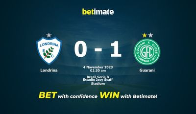 Londrina vs Guarani ennustus, kertoimet ja vedonlyöntivinkit 4.11.2023