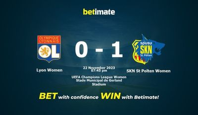 Lyon Women vs SKN St Polten Women Ennuste, kertoimet ja vedonlyöntivinkit 22.11.2023