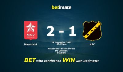 Maastricht vs NAC Ennuste, kertoimet ja vedonlyöntivinkit 19.11.2023