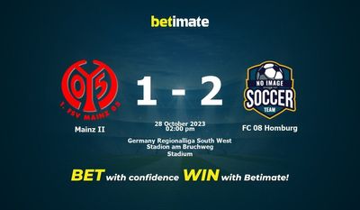 Mainz II vs FC 08 Homburg Ennuste, kertoimet ja vedonlyöntivinkit 28.10.2023