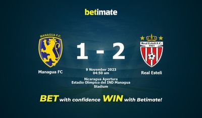Managua FC vs Real Esteli -ennuste, kertoimet ja vedonlyöntivinkit 9.11.2023