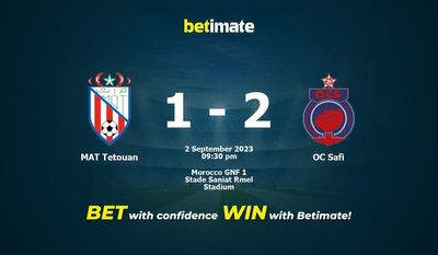 MAT Tetouan vs OC Safi -ennuste, kertoimet ja vedonlyöntivinkit 2.9.2023