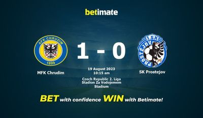 MFK Chrudim vs SK Prostejov Ennuste, kertoimet ja vedonlyöntivinkit 19.8.2023