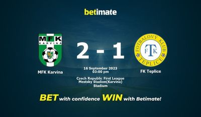 MFK Karvina vs FK Teplice Ennustus, kertoimet ja vedonlyöntivinkit 16.9.2023