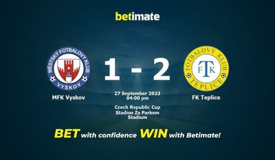 MFK Vyskov vs FK Teplice Ennustus, kertoimet ja vedonlyöntivinkit 27.09.2023