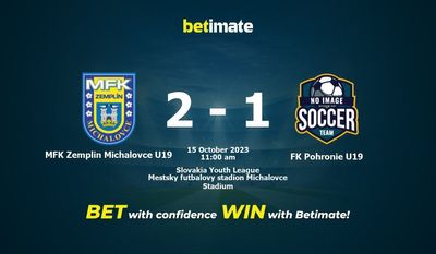 MFK Zemplin Michalovce U19 vs FK Pohronie U19 Ennuste, kertoimet ja vedonlyöntivinkit 15.10.2023