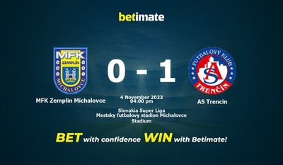 MFK Zemplin Michalovce vs AS Trencin ennustus, kertoimet ja vedonlyöntivinkit 4.11.2023