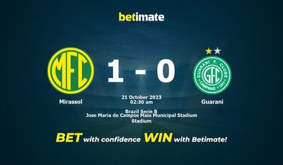 Mirassol vs Guarani ennustaminen, kertoimet ja vedonlyöntivinkit 21.10.2023