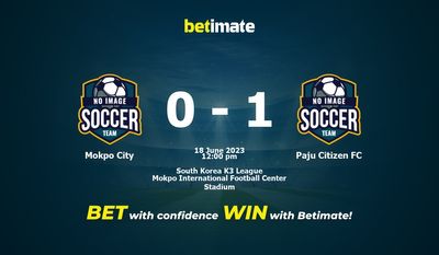 Mokpo City vs Paju Citizen FC ennuste, kertoimet ja vedonlyöntivinkit 18.06.2023