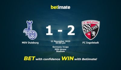 MSV Duisburg vs FC Ingolstadt Ennuste, kertoimet ja vedonlyöntivinkit 11.11.2023