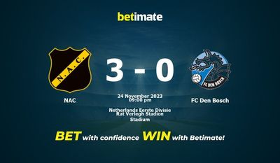 NAC vs FC Den Bosch ennustaminen, kertoimet ja vedonlyöntivinkit 24.11.2023