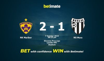 NK Maribor vs NS Mura Ennuste, kertoimet ja vedonlyöntivinkit 7.10.2023